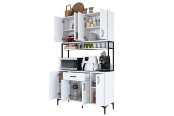 Manorma Highboard - Vit - Förvaring - Skåp - Förvaringsskåp