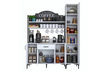 Manorma Highboard - Vit - Förvaring - Skåp - Förvaringsskåp