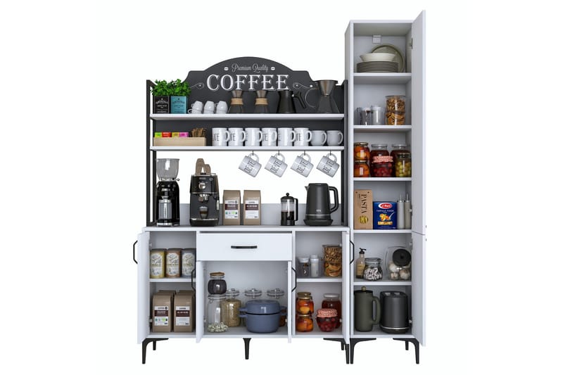 Manorma Highboard - Vit - Förvaring - Skåp - Förvaringsskåp