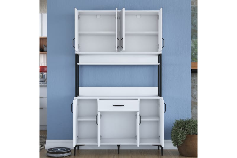 Manorma Highboard - Vit - Förvaring - Skåp - Förvaringsskåp