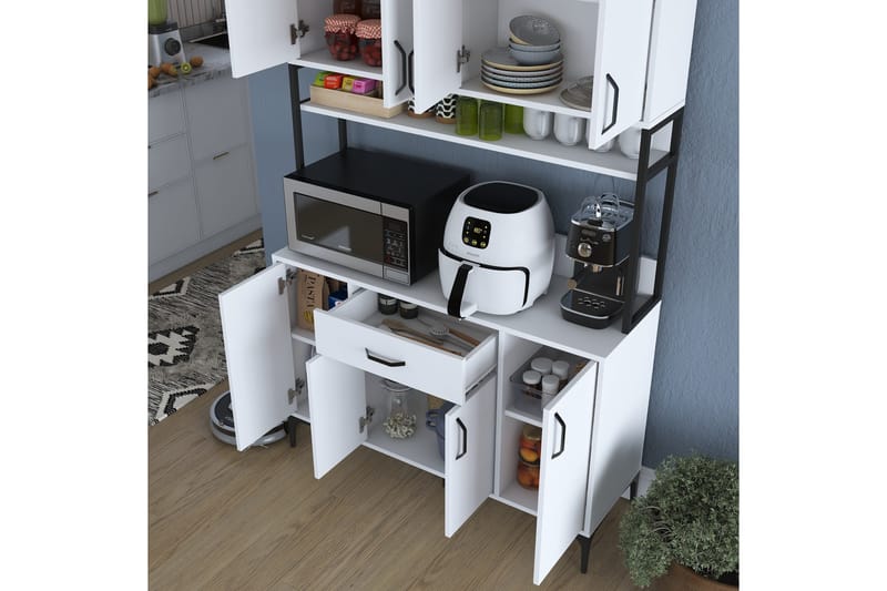 Manorma Highboard - Vit - Förvaring - Skåp - Förvaringsskåp