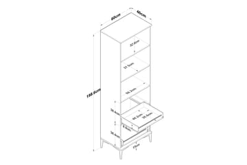 Manorma Highboard - Vit - Förvaring - Skåp - Förvaringsskåp