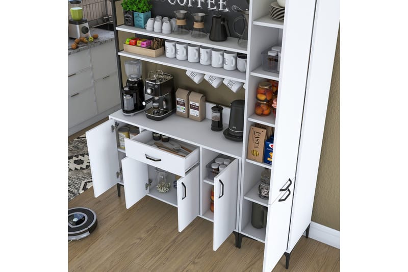 Manorma Highboard - Vit - Förvaring - Skåp - Förvaringsskåp