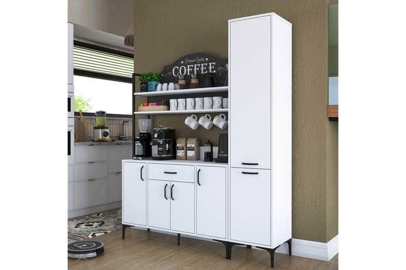 Manorma Highboard - Vit - Förvaring - Skåp - Förvaringsskåp