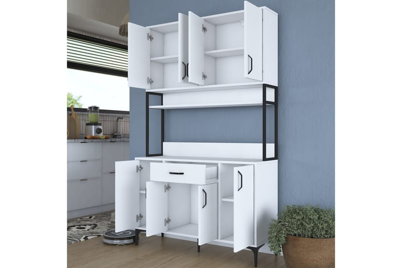 Manorma Highboard - Vit - Förvaring - Skåp - Förvaringsskåp