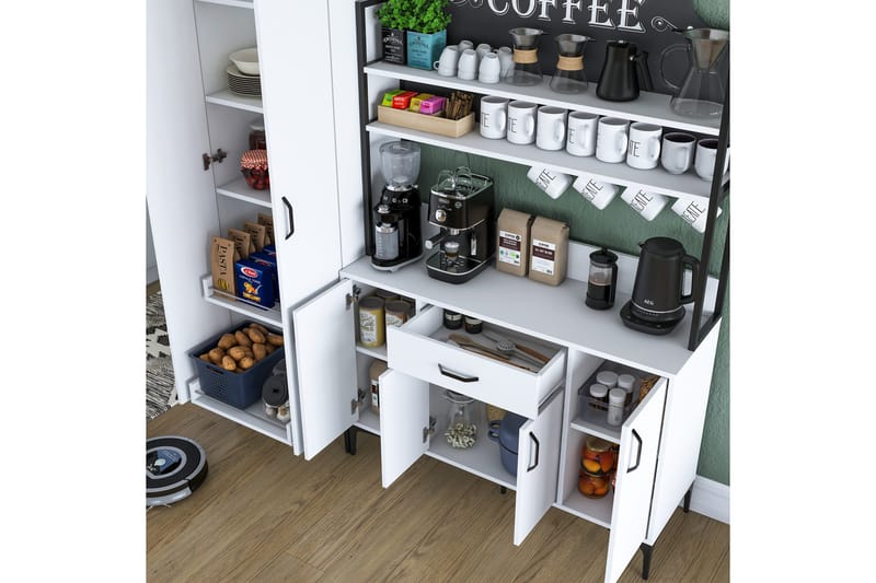 Manorma Highboard - Vit - Förvaring - Skåp - Förvaringsskåp