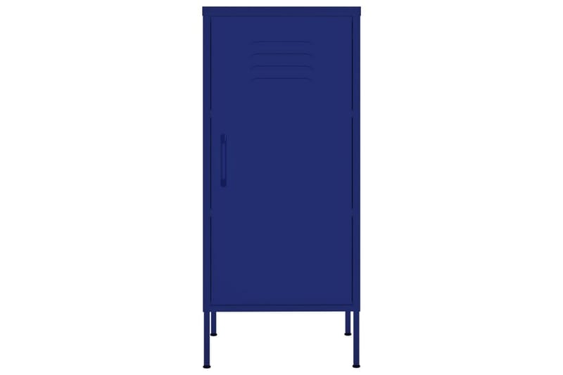 Förvaringsskåp marinblå 80x35x101,5 cm stål - Blå - Förvaringsskåp