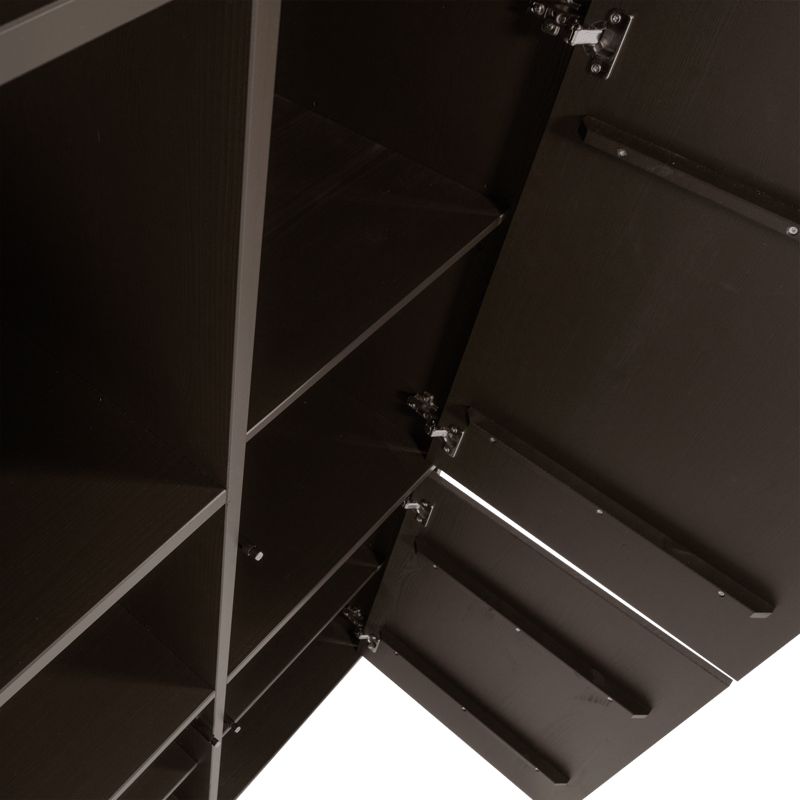 Förvaringsskåp Meggy 215 cm - Mellanbrun - Förvaring - Skåp - Förvaringsskåp