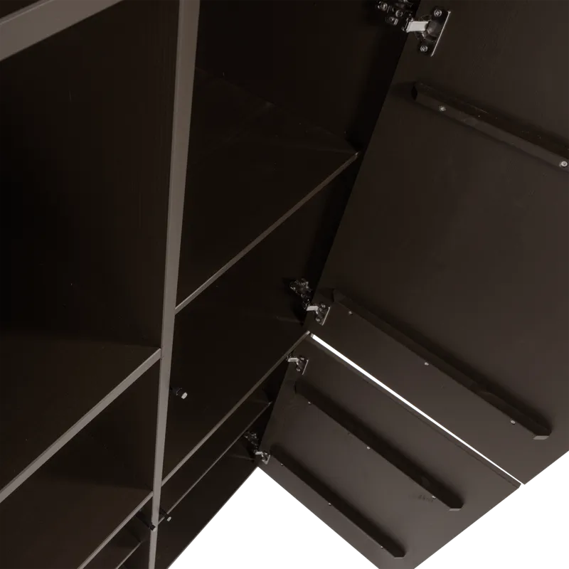 Förvaringsskåp Meggy 215 cm - Mellanbrun - Förvaring - Skåp - Förvaringsskåp