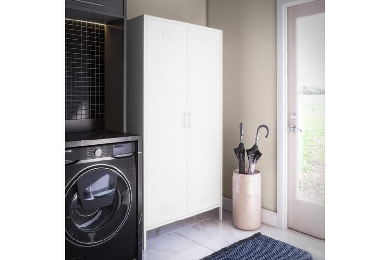 Mission District Highboard Vit - Dorel Home - Förvaring - Skåp - Förvaringsskåp