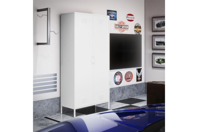 Mission District Highboard Vit - Dorel Home - Förvaring - Skåp - Förvaringsskåp