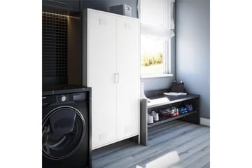 Mission District Highboard Vit - Dorel Home - Förvaring - Skåp - Förvaringsskåp