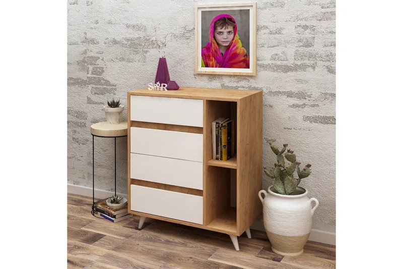 Mod Design Förvaringsskåp - Trä/Vit - Förvaring - Skåp - Förvaringsskåp