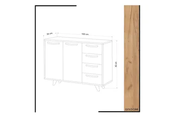 Mod Design Skänk - Trä/Vit - Förvaring - Skåp - Förvaringsskåp
