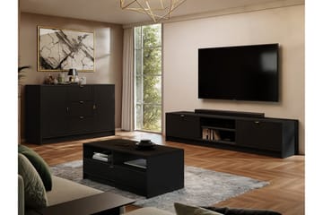 Novaj Highboard - Svart - Förvaring - Skåp - Förvaringsskåp