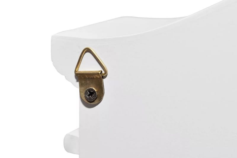 Nyckelskåp med fotoram vit - Vit - Förvaringsskåp - Nyckelskåp