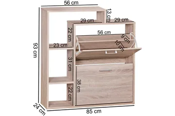 Pause Skoskåp - Trä/natur - Förvaring - Skåp - Förvaringsskåp