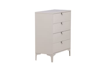 Piring Skåpsbyrå med fyra lådor 78x40x117 cm - Beige - Förvaring - Skåp - Förvaringsskåp