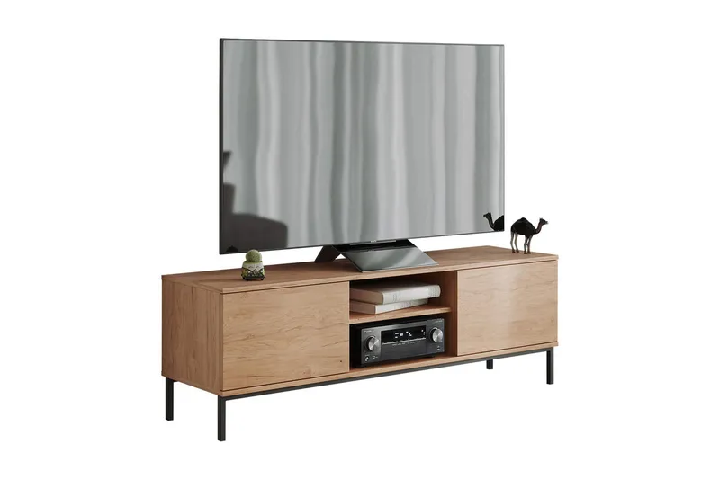 Querty Skåpsbyrå 150x50x41 cm - Natur/Svart - Förvaring - Skåp - Förvaringsskåp