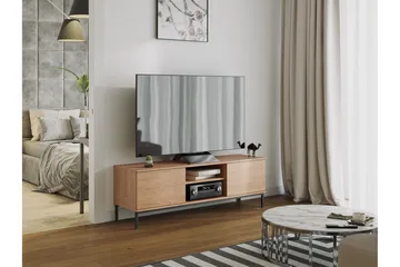 Querty Skåpsbyrå 150x50x41 cm - Natur/Svart - Förvaring - Skåp - Förvaringsskåp