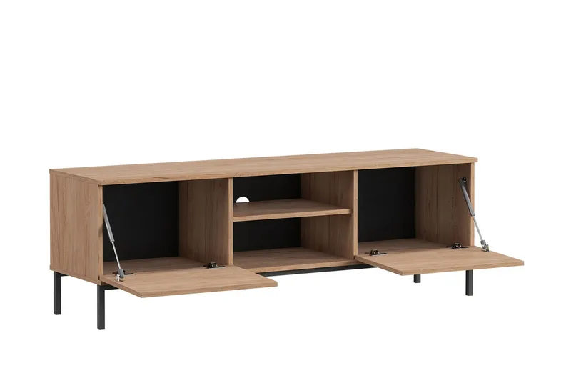 Querty Skåpsbyrå 150x50x41 cm - Natur/Svart - Förvaring - Skåp - Förvaringsskåp