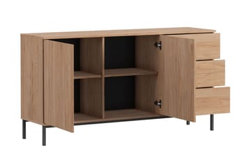 Querty Skåpsbyrå 150x80x41 cm - Vit/Svart - Förvaring - Skåp - Förvaringsskåp