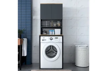 Ramdev Highboard - Valnöt/Antracit - Förvaring - Badrumsförvaring - Tvättställsskåp & kommod