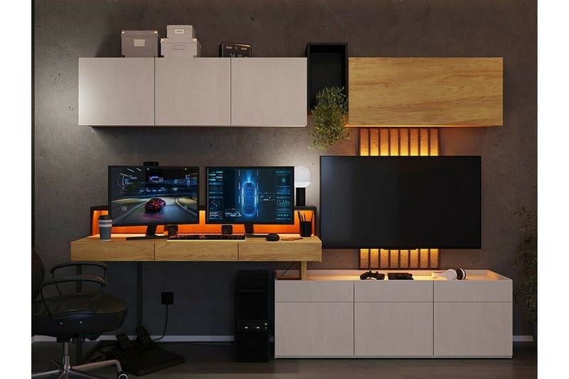 Rathmore Highboard NO_BRAND Light brown - Förvaring - Skåp - Förvaringsskåp