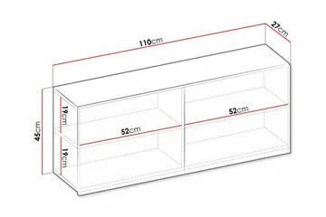 Rathmore Highboard NO_BRAND Ljusgrå - Förvaring - Skåp - Förvaringsskåp