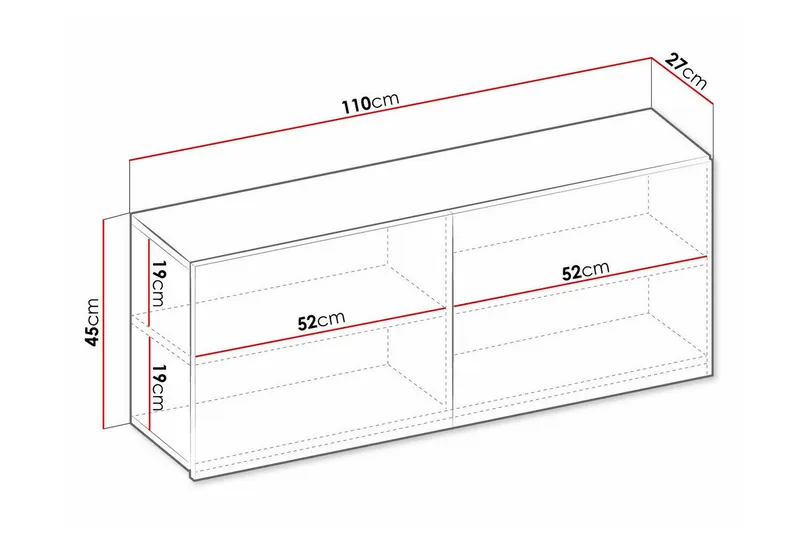 Rathmore Highboard NO_BRAND Ljusgrå - Förvaring - Skåp - Förvaringsskåp