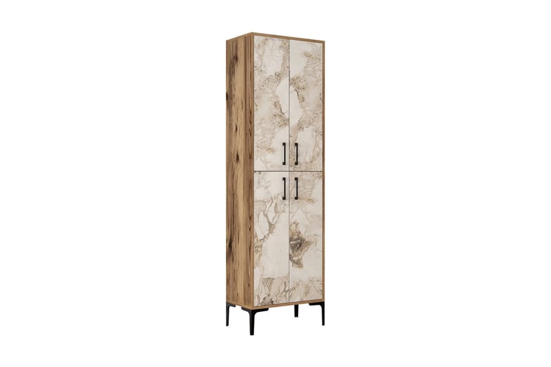 Retzow Highboard 60x35 cm, Brun/Vit