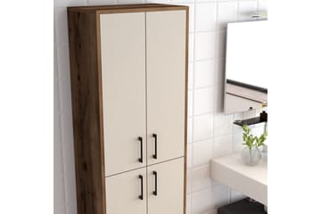 Retzow Highboard 60x35 cm - Mörkbrun/Beige - Förvaring - Skåp - Förvaringsskåp