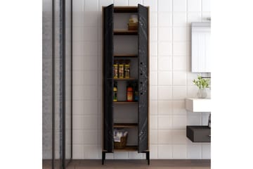 Retzow Highboard 60x35 cm - Mörkbrun/Svart - Förvaring - Skåp - Förvaringsskåp