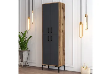 Retzow Skoskåp 60x35 cm - Mörkbrun/Antracit - Förvaring - Skåp - Förvaringsskåp