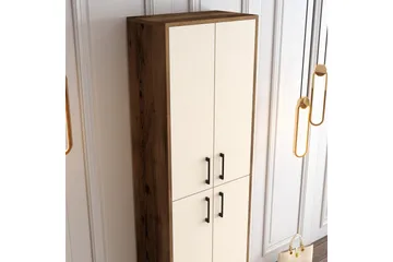 Retzow Skoskåp 60x35 cm - Mörkbrun/Beige - Förvaring - Skåp - Förvaringsskåp