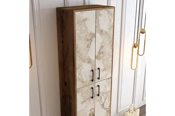 Retzow Skoskåp 60x35 cm - Mörkbrun/Ljusbrun - Förvaring - Skåp - Förvaringsskåp