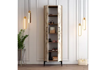 Retzow Skoskåp 60x35 cm - Mörkbrun/Ljusbrun - Förvaring - Skåp - Förvaringsskåp