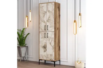 Retzow Skoskåp 60x35 cm - Mörkbrun/Ljusbrun - Förvaring - Skåp - Förvaringsskåp