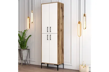 Retzow Skoskåp 60x35 cm - Mörkbrun/Vit - Förvaring - Skåp - Förvaringsskåp