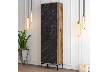 Retzow Skoskåp 60x35 cm - Svart/Mörkbrun - Förvaring - Skåp - Förvaringsskåp