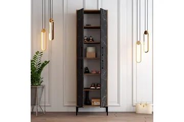 Retzow Skoskåp 60x35 cm - Svart/Mörkbrun - Förvaring - Skåp - Förvaringsskåp