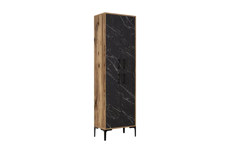 Retzow Skoskåp 60x35 cm - Svart/Mörkbrun - Förvaring - Skåp - Förvaringsskåp