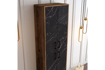 Retzow Skoskåp 60x35 cm - Svart/Mörkbrun - Förvaring - Skåp - Förvaringsskåp
