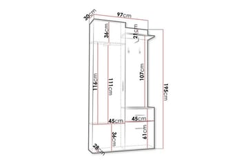 Rosehall Highboard NO_BRAND Black - Förvaring - Skåp - Förvaringsskåp