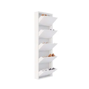 Rylanis Skoskåp 50x169 cm - Vit - Förvaring - Skåp - Förvaringsskåp