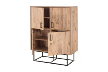 Sapphira Förvaringsskåp 4 Dörrar - Trä/Svart - Förvaring - Skåp - Förvaringsskåp