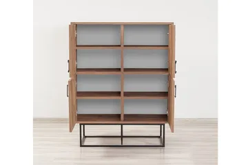 Sapphira Förvaringsskåp 4 Dörrar - Trä/Svart - Förvaring - Skåp - Förvaringsskåp