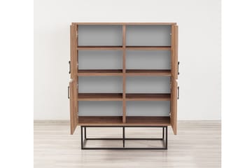 Sapphira Förvaringsskåp 4 Dörrar - Trä/Svart - Förvaring - Skåp - Förvaringsskåp