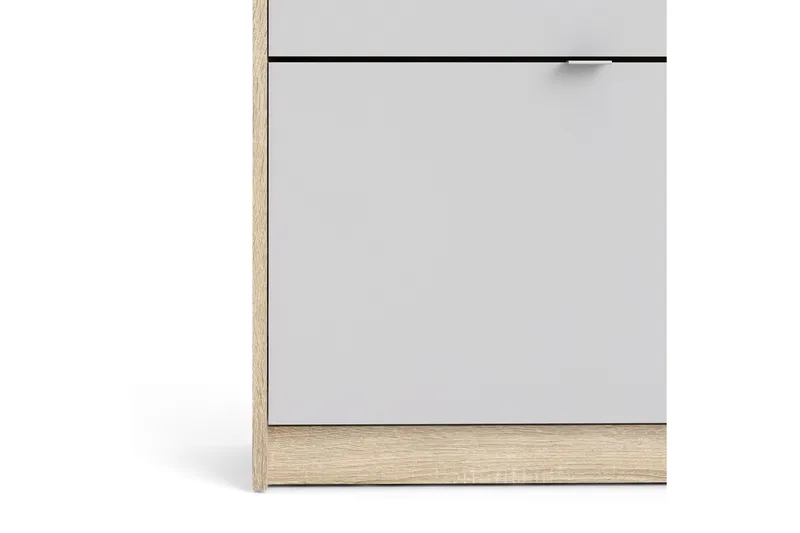 Shoey Skoskåp 3 Fack - Trä/natur/Vit - Förvaring - Skåp - Förvaringsskåp