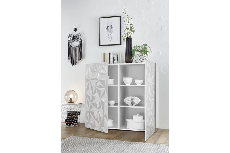Skåp Ayaka 121 cm - Vit - Förvaring - Skåp - Förvaringsskåp
